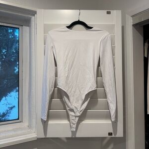 White Long Sleeve Bodysuit